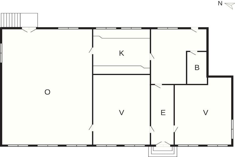 5 sterren vakantie huis in Gudhjem-Plattegrond