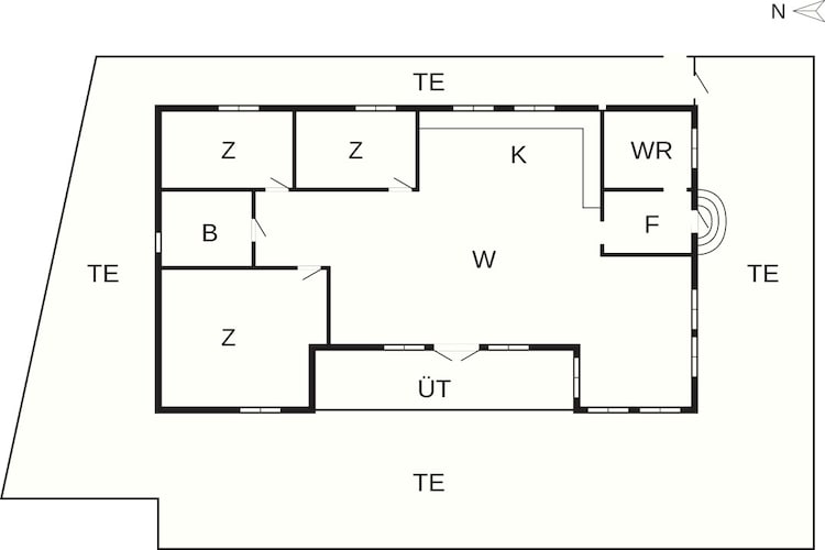 5 star holiday home in Hornbæk-Floor plan
