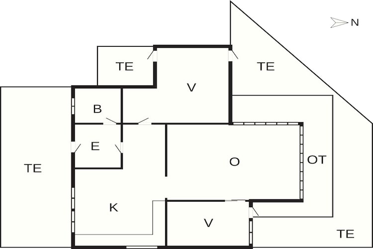 5 sterren vakantie huis in Fur-Plattegrond