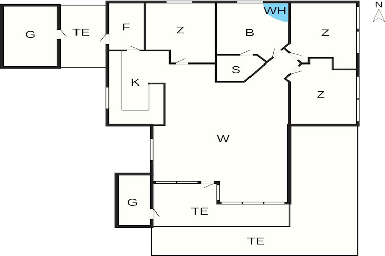 5 sterren vakantie huis in Thisted-Plattegrond