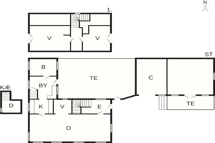5 sterren vakantie huis in Allinge-Plattegrond