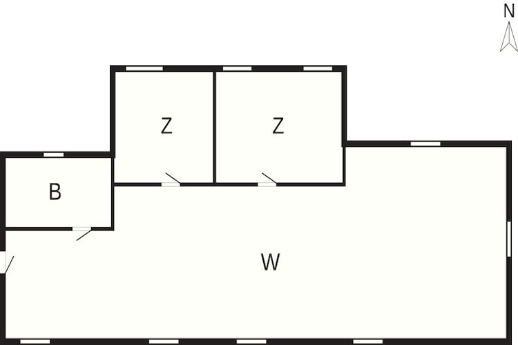 5 sterren vakantie huis in Svaneke-Plattegrond