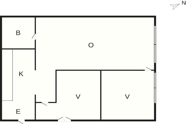 5 sterren vakantie huis in Svaneke-Plattegrond