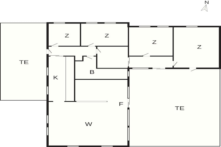 5 Sterne Ferienhaus in Løkken-Grundriss