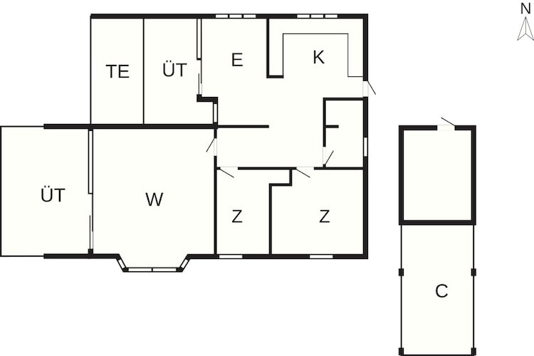 5 sterren vakantie huis in Store Fuglede-Plattegrond