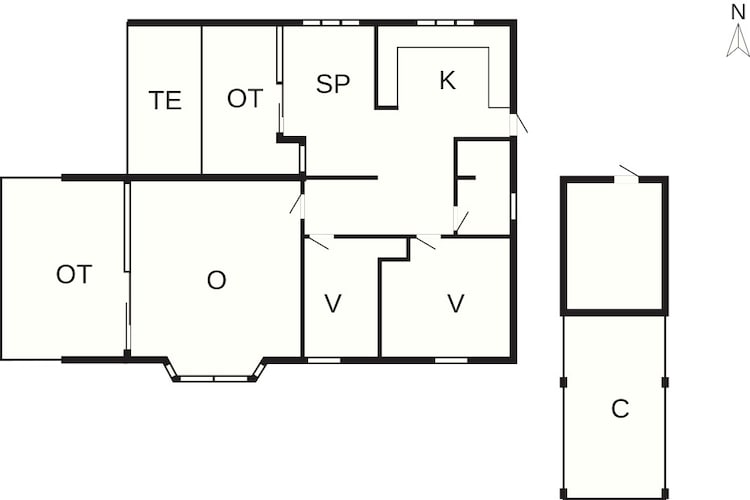 5 sterren vakantie huis in Store Fuglede-Plattegrond