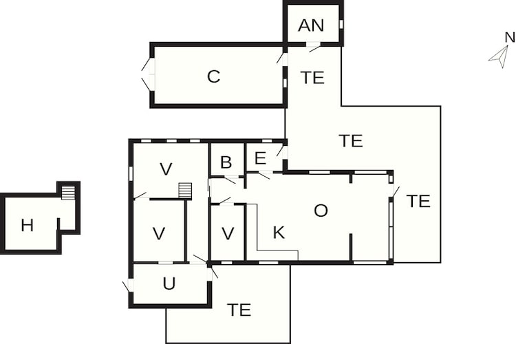 5 star holiday home in Roslev-Floor plan