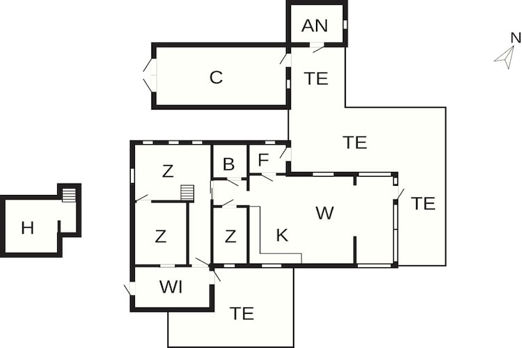 5 star holiday home in Roslev-Floor plan