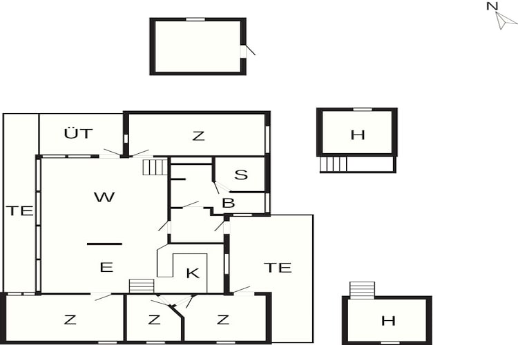5 sterren vakantie huis in Pandrup-Plattegrond