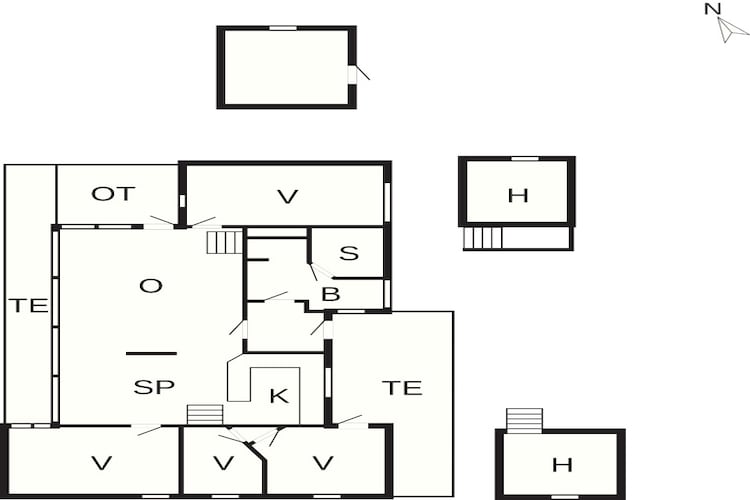5 sterren vakantie huis in Pandrup-Plattegrond