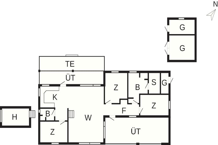 5 sterren vakantie huis in Hals-Plattegrond