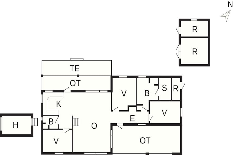 5 sterren vakantie huis in Hals-Plattegrond