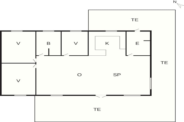 5 sterren vakantie huis in Nykøbing Sj-Plattegrond
