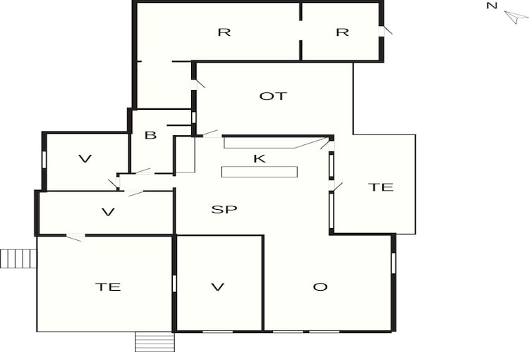 5 sterren vakantie huis in Humble-Plattegrond