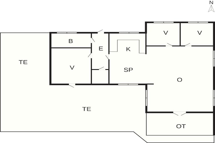 5 sterren vakantie huis in Sæby-Plattegrond