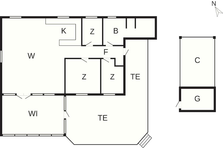 5 sterren vakantie huis in Asnæs-Plattegrond