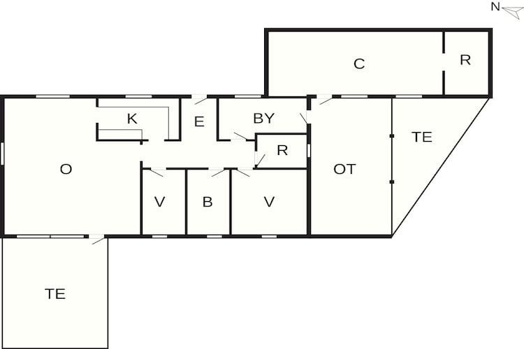 5 sterren vakantie huis in Aars-Plattegrond