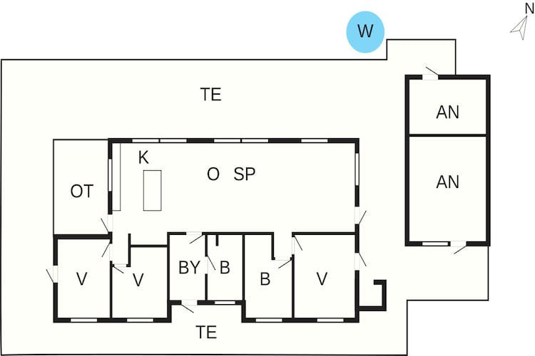 5 sterren vakantie huis in Frederiksværk-Plattegrond
