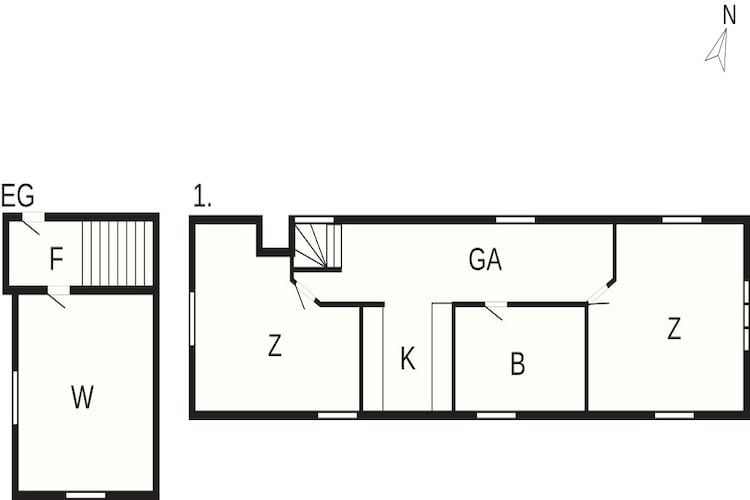 5 sterren vakantie huis in Millinge-Plattegrond