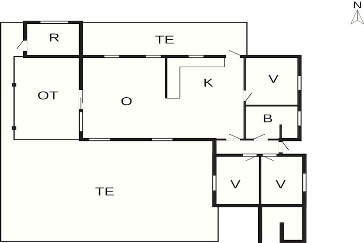 5 sterren vakantie huis in Hornbæk-Plattegrond