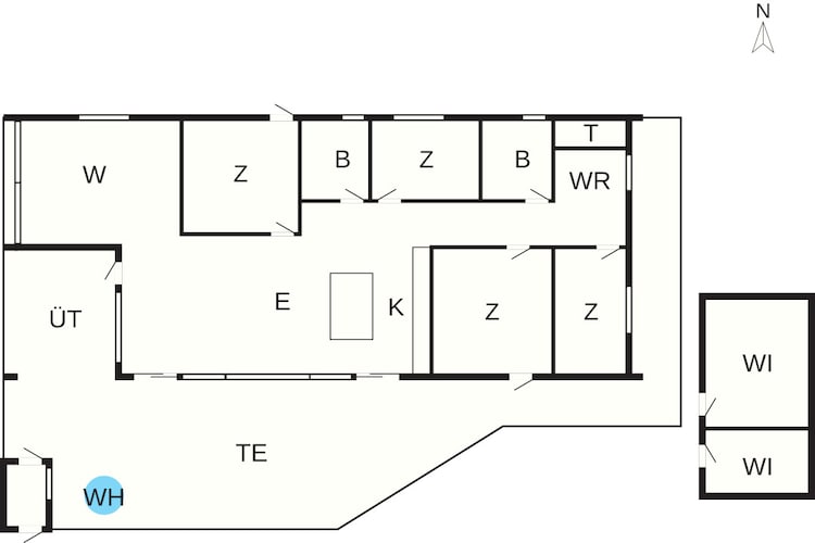5 sterren vakantie huis in Hals-Plattegrond