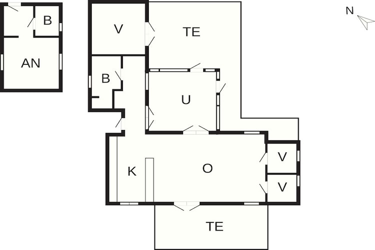 5 sterren vakantie huis in Græsted-Plattegrond