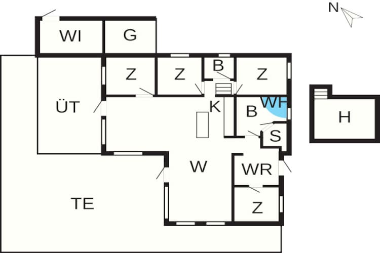 5 sterren vakantie huis in Glesborg-Plattegrond