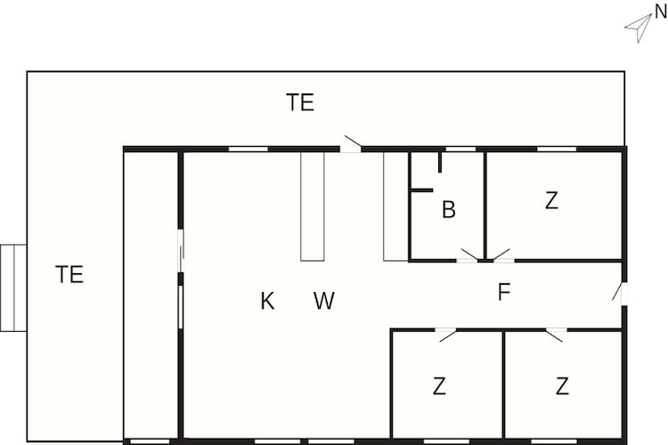 5 sterren vakantie huis in Humble-Plattegrond