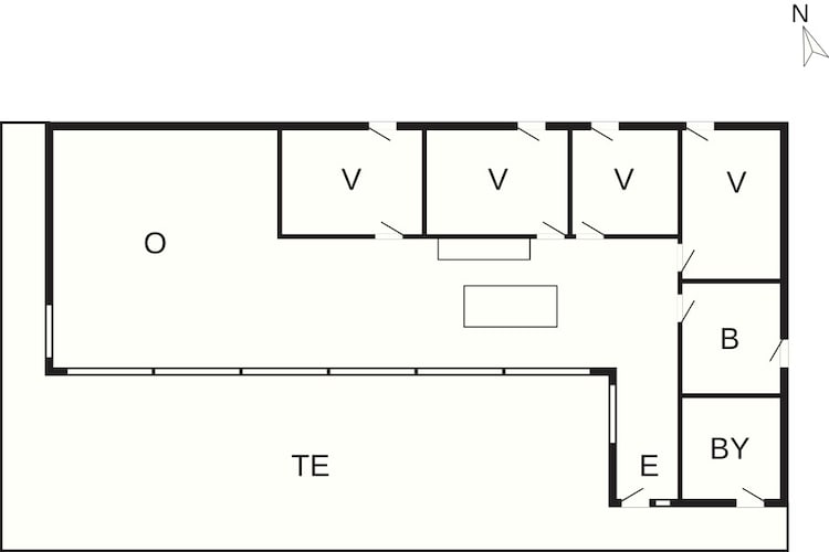 5 sterren vakantie huis in Aakirkeby-Plattegrond