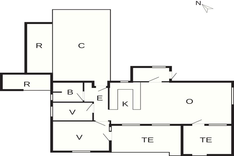 5 sterren vakantie huis in Stege-Plattegrond