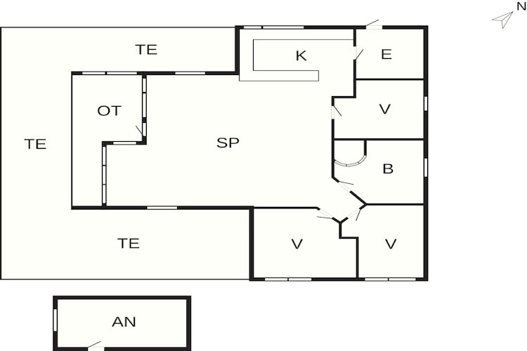 5 sterren vakantie huis in Tikøb-Plattegrond