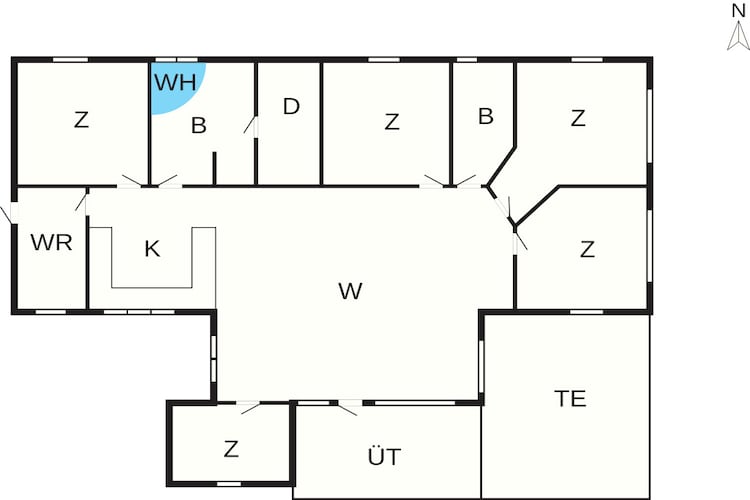 5 sterren vakantie huis in Græsted-Plattegrond