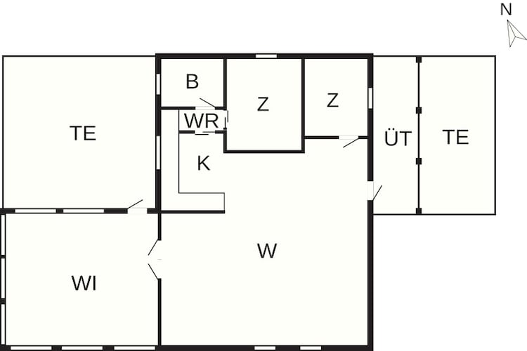 5 sterren vakantie huis in Humble-Plattegrond