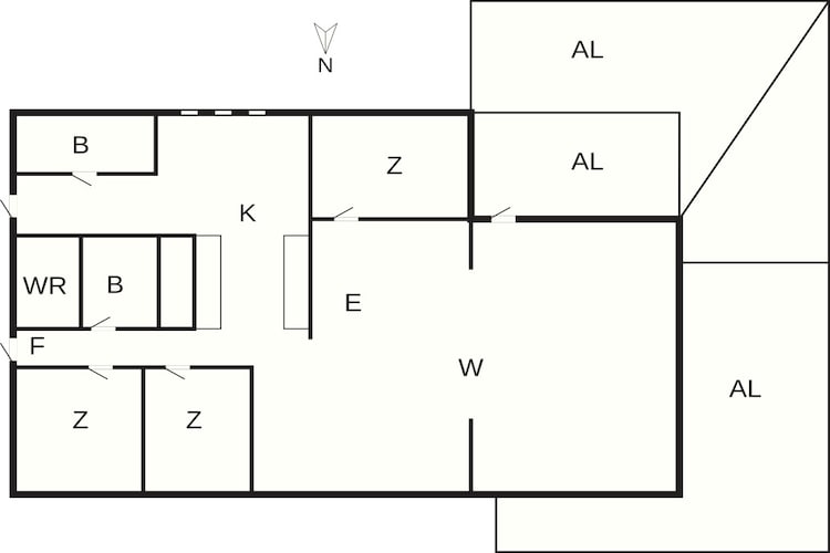 4 Sterne Ferienhaus in HENÅN-Grundriss