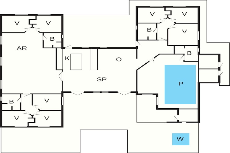 5 Sterne Ferienhaus in Rødby-Grundriss