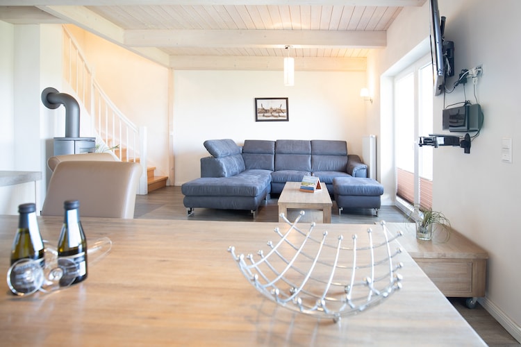 Ferienhaus Trottellumme-Woonkamer