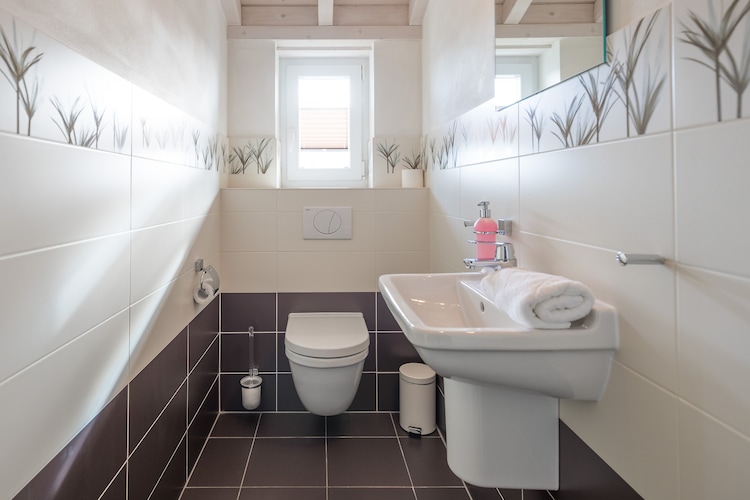 Ferienhaus Trottellumme-Badkamer