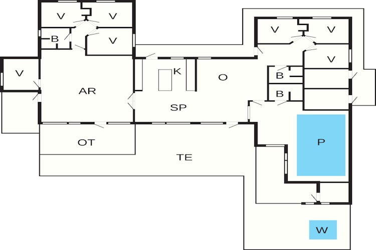 5 sterren vakantie huis in Løkken-Plattegrond