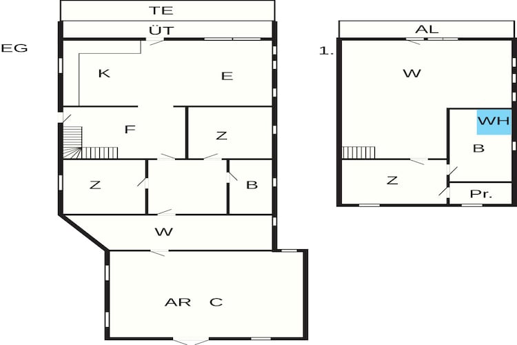 6 Personen vakantie huis in Vestervig-Plattegrond