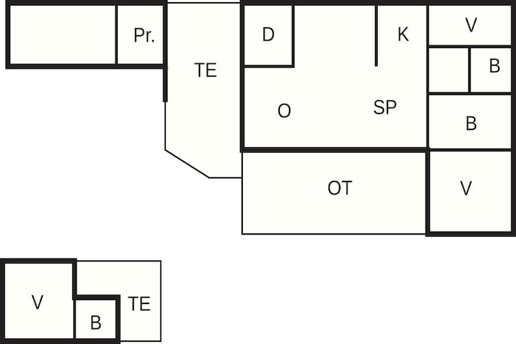 4 etoiles maison de vacances a Hals-Plan d'étage