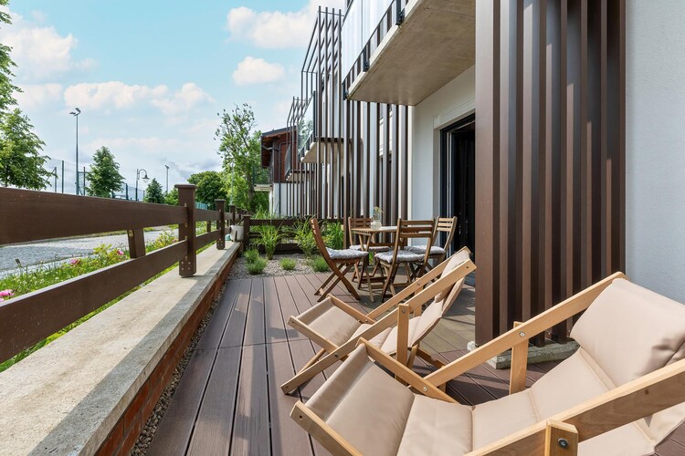 Apartament Pałacowa 4-4 Trzęsacz-Terrace balcony