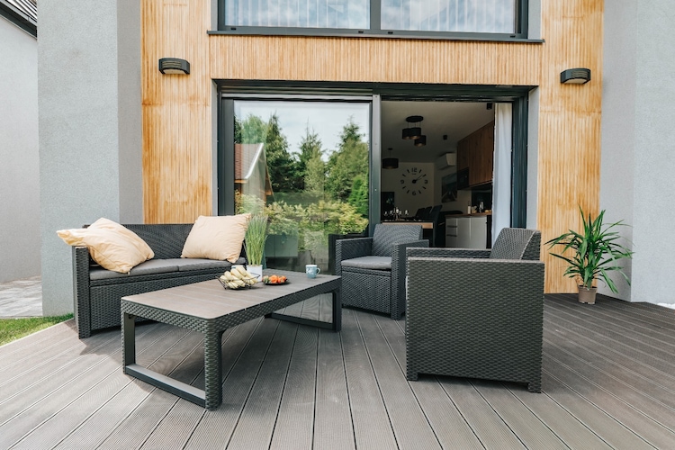 Domy wakacyjne dla 6 osób Sianożęty-Terrace balcony