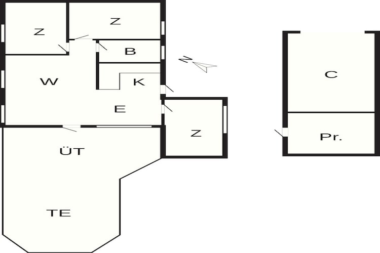 6 Personen Ferienhaus in Højby-Grundriss