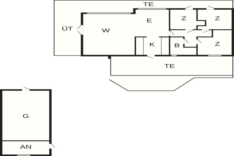 6 Personen Ferienhaus in Lundby-Grundriss