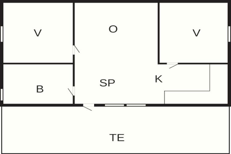Luksus spa hytter-Floor plan
