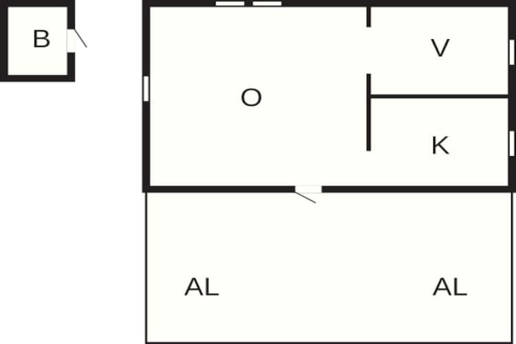 2 Personen Ferienhaus in FäRENTUNA-Grundriss