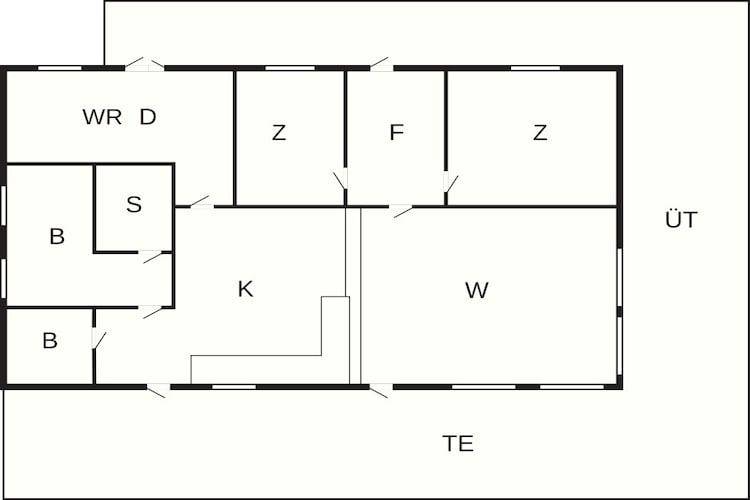 Maison de vacances pour 4 a TANA-Plan d'étage
