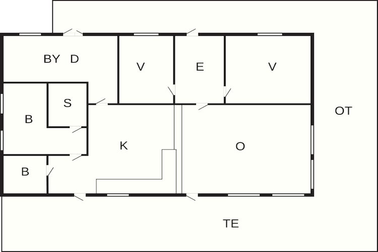 Maison de vacances pour 4 a TANA-Plan d'étage
