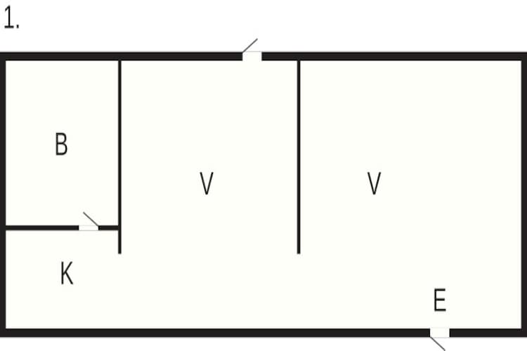 4 person holiday home in DEGEBERGA-Floor plan
