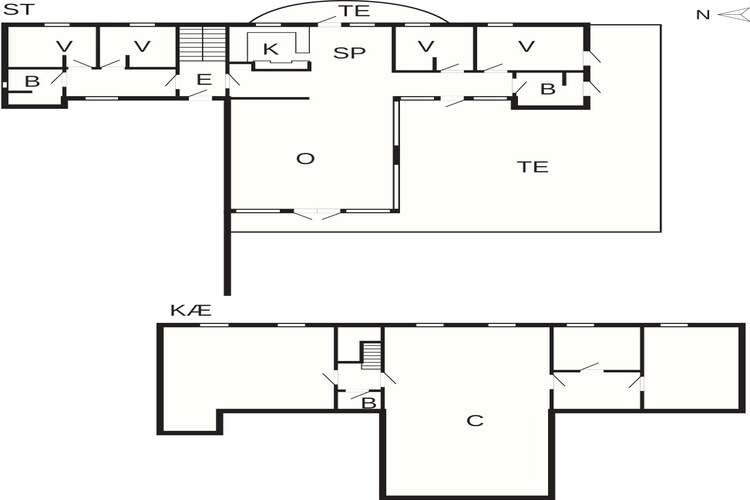 Gezinsvriendelijk huis met sauna-Plattegrond